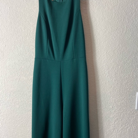 Lulu's Night Out Forest Green Wide-Leg Cutout Jumpsuit Sz M - Picture 5 of 8